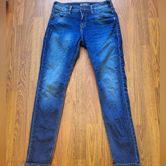 Women's Silver Suki High Skinny Jeans Size 8  - Perfect Fit, Slimming Stretch - Picture 1 of 9